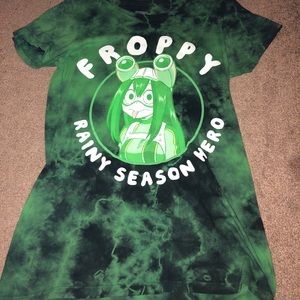 My Hero Academia Froppy tie dye T-shirt size XL